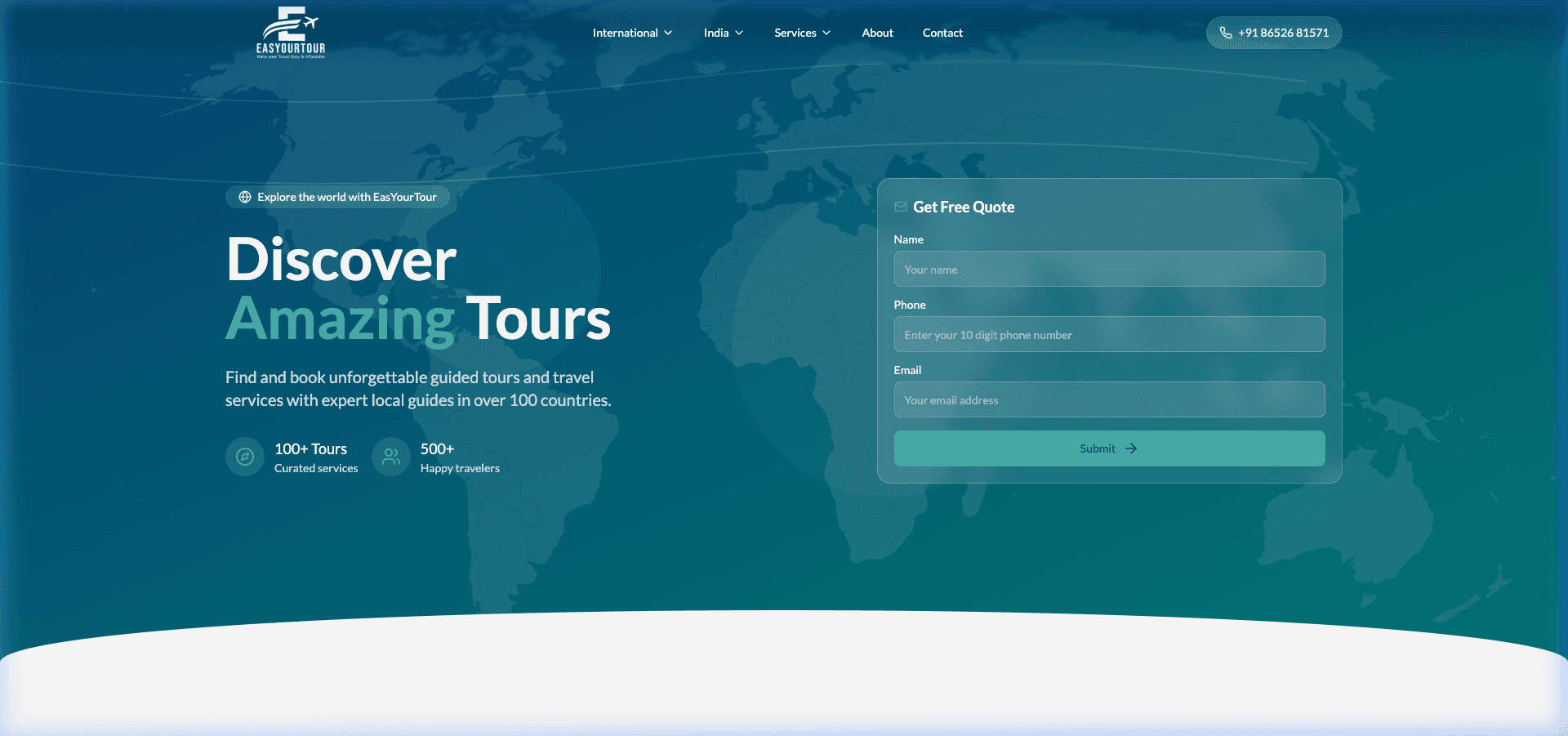EasYourTour website screenshot